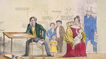 Whig Political Cartoon About the Panic of 1837