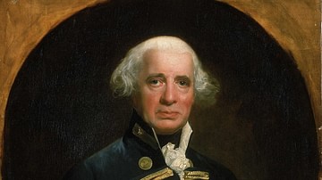 Admiral Richard Howe, 1st Earl Howe.