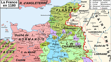 Map of 12th-Century France