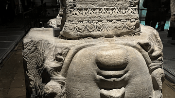 Medusa Head in the Basilica Cistern, Istanbul