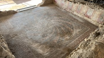 A Mosaic Floor Fragment at the Ancient City of Antandros