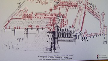Map of the Château of Amboise