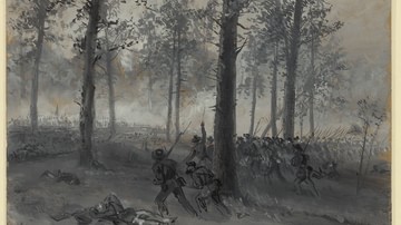 Confederate Troops Advancing at Chickamauga