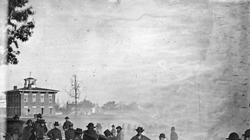 Sherman's Troops Destroy a Railroad