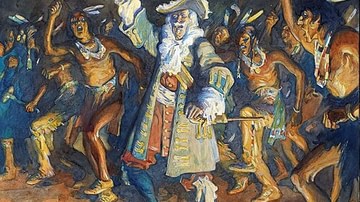 Count Frontenac with Indigenous Allies