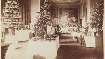 Christmas Trees in the Dining Room of Osborne House