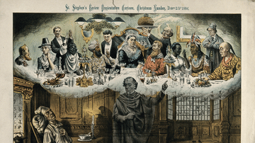 Cartoon of Queen Victoria's Christmas