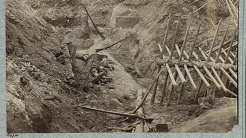 Dead Confederate in the Trenches of Fort Mahone
