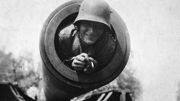 German Soldier in the Paris Gun, WWI