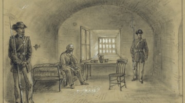 Jefferson Davis Imprisoned in Fort Monroe