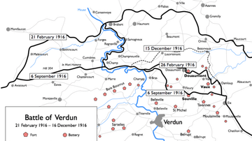 Map of the Battle of Verdun
