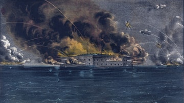 Bombardment of Fort Sumter by Currier & Ives