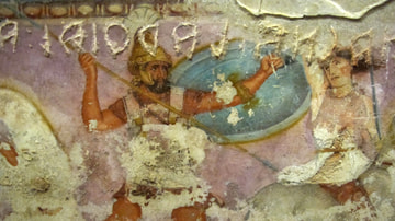 Greek Fighting an Amazon (Detail)