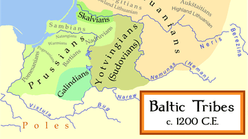 Medieval Baltic Populations Map