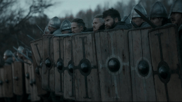 Uhtred of Bebbanburg and His Followers at Brunanburh