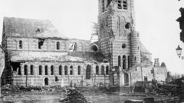 Passchendaele's Ruined Church, 1917