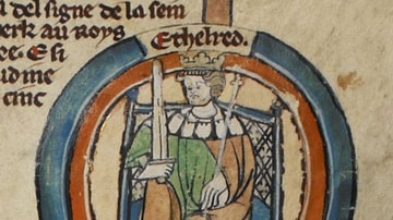 Miniature of Aethelred of Wessex