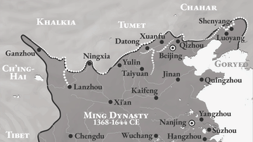 Map of the Ming Dynasty of China, 1368-1644