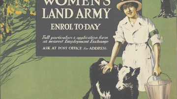 Women's Land Army Recruitment Poster, WWI