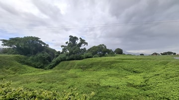 Remains of the Dry Moat at Hara Castle