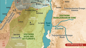Map of Southern Levant c.1200 BCE