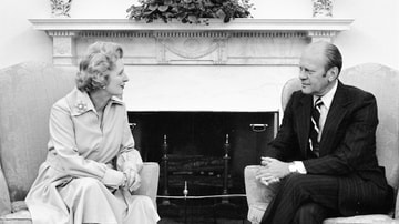 Margaret Thatcher and Gerald Ford