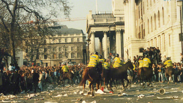 Poll Tax Riot at Trafalgar Square
