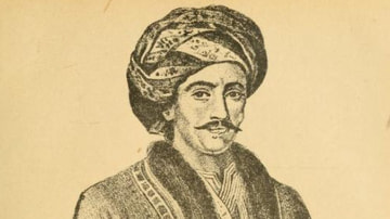Lithograph of Miloš Obrenović