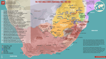 Map of the First Anglo-Boer War, 1880–1881