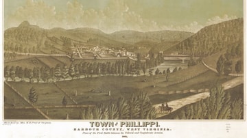 Town of Philippi, West Virginia, 1861