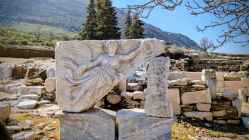 Winged Nike Relief in Ephesus