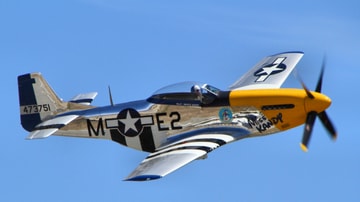 P51 Mustang in Flight