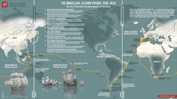 Map of the Magellan–Elcano Voyage, 1519–1522