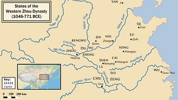 Map of Western Zhou