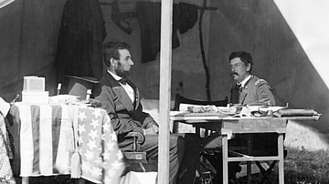 Lincoln and McClellan after the Battle of Antietam