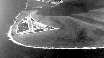 Aerial View of Midway Atoll, 1941