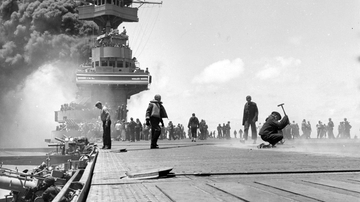 Fire on the Yorktown, Midway