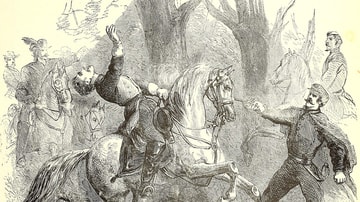 Shooting of Confederate General Zollicoffer by Colonel Fry