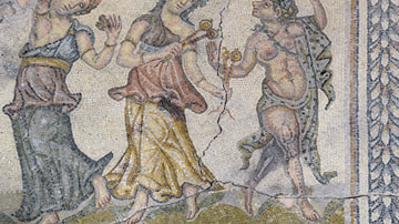 Procession of Dionysus Mosaic from Augusta Traiana (Detail)