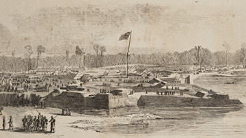 Interior of Fort Henry After Capture