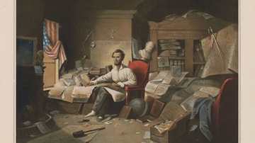 Abraham Lincoln Writing the Emancipation Proclamation
