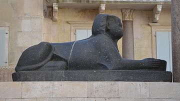 Egyptian sphinx from Diocletian's Palace