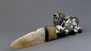 Cuchillo ceremonial azteca