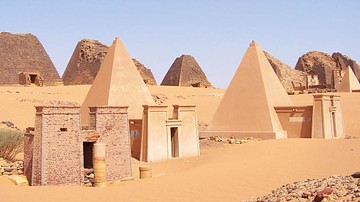 Meroe Pyramids Reconstruction