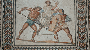Roman Gladiator Mosaic