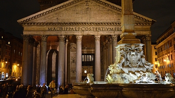 The Pantheon by night, Rome