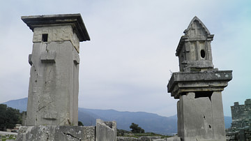 Lycian tombs, Xanthos