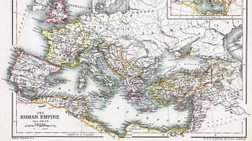 Map of the Roman Empire, 350 CE