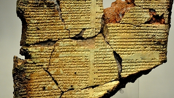 A partially vitrified tablet from Nineveh