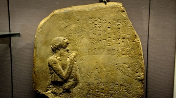 King Hammurabi at Worship